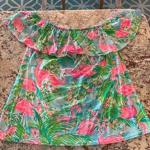 Lilly Pulitzer “Floridita” Print Off-the-Shoulder Top